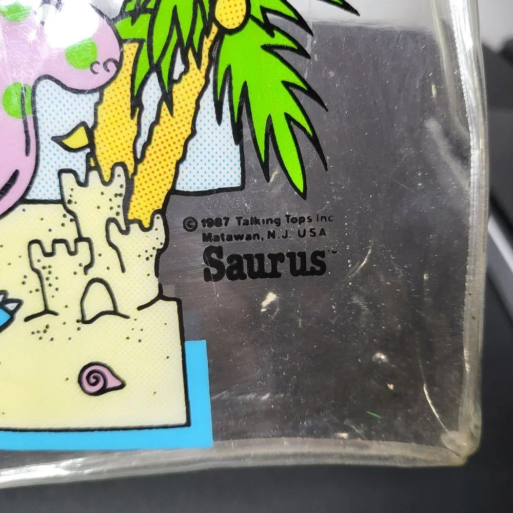 Vintage 1987 Talking Tops Cliff Galbraith Tropical Swim Club Beachasaurus Bag‎